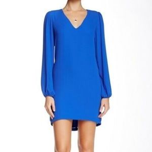 Blue Elegant Long sleeve Dress